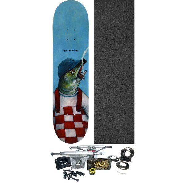 Deathwish Skateboards Jamie Foy Bass Face Skateboard Deck - 8" x 31.5" - Complete Skateboard Bundle